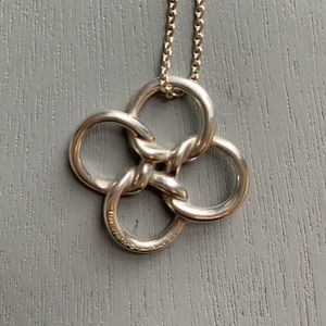 Tiffany & Co. vintage 4 ring knot necklace